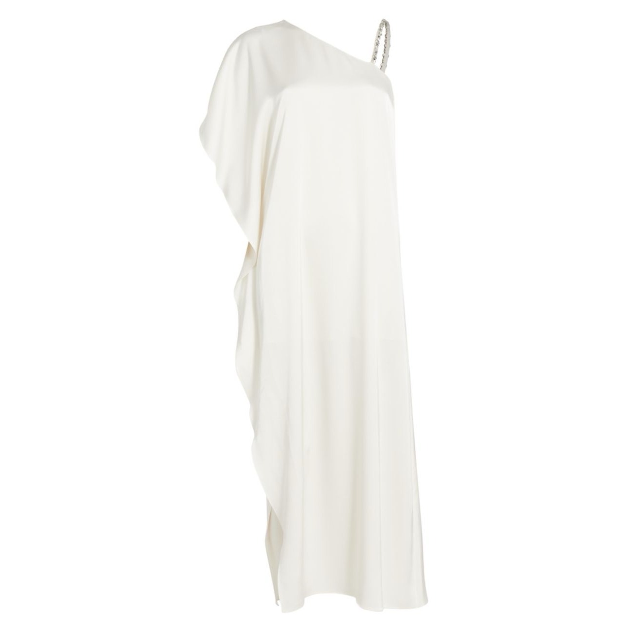Alice + Olivia New Tae Crystal Strap Maxi Dress In Ecur/Cream Size 0 Msrp $695